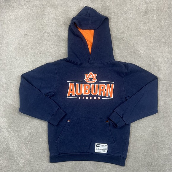Colosseum Auburn Tigers Hoodie Youth M 12-14 Navy Blue NCAA Collegiate Pullover — photo 2